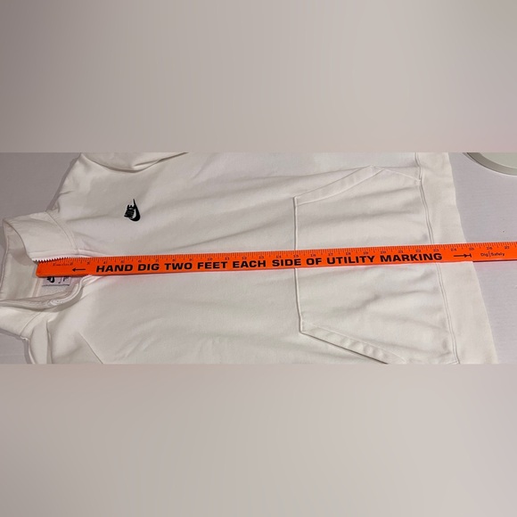 Women's Nike Classic White Sportswear Club Fleece Quarter-Zip Sweatshirt XL - Picture 6 of 7
